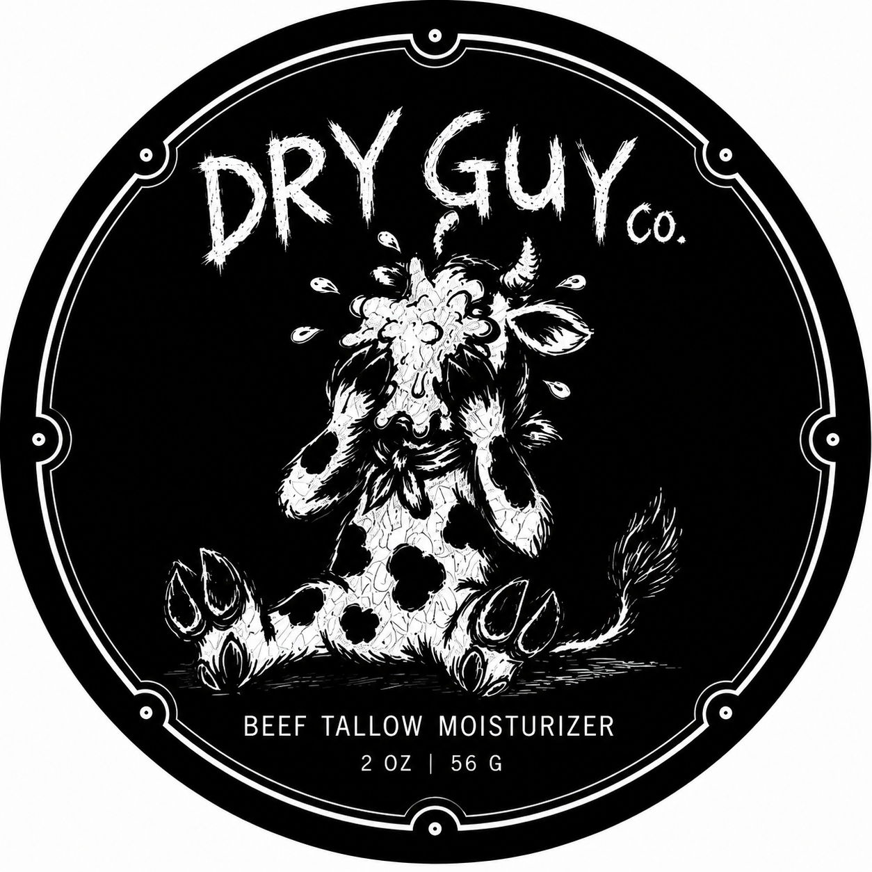 Dry Guy Co. tin — top view